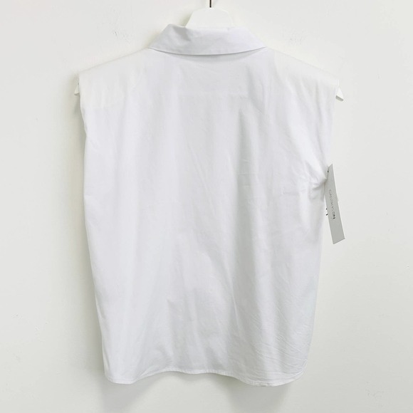 NWT CalvinKlein Button-Down Cropped Shirt Size XS - Picture 5 of 10